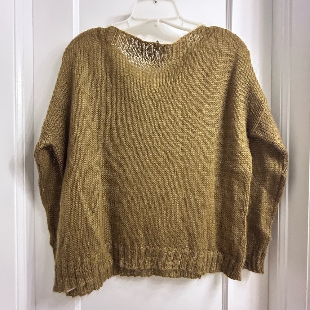 Eileen Fisher Boxy Mohair Blend Drop Shoulder Sweater Women's Size M - Picture 2 of 10